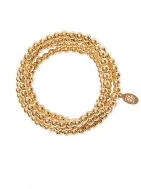 8 Other Reasons Bubble Bangle Set in 18k Gold Plate. Brand new!